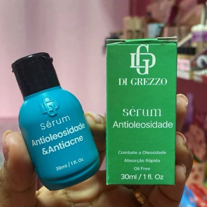 Kit C/3 Sérum Facial Anti-Oleosidade e Antiacne Di Grezzo | Pele equilibrada e saudável todos os dias! ✨🧴