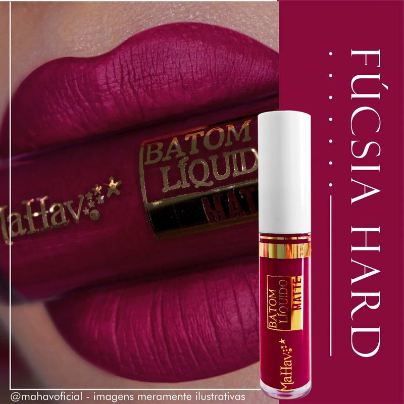 Batom Líquido Matte Mahav Touch Velvety | Alta Pigmentação e Toque Aveludado 💄