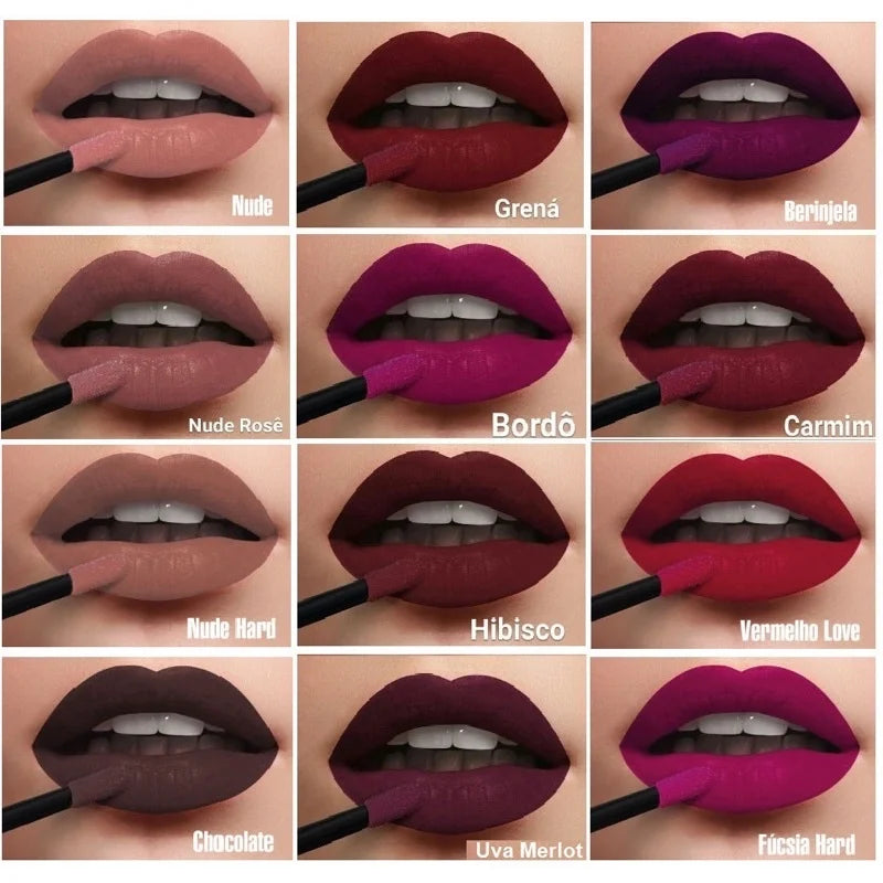 Batom Líquido Matte Mahav Touch Velvety | Alta Pigmentação e Toque Aveludado 💄